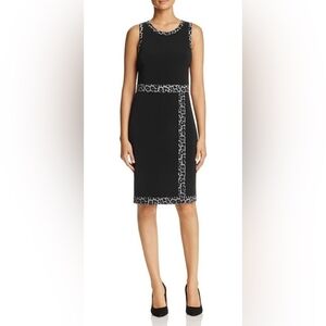 Michael Kors Black Dress with Patterned Accents